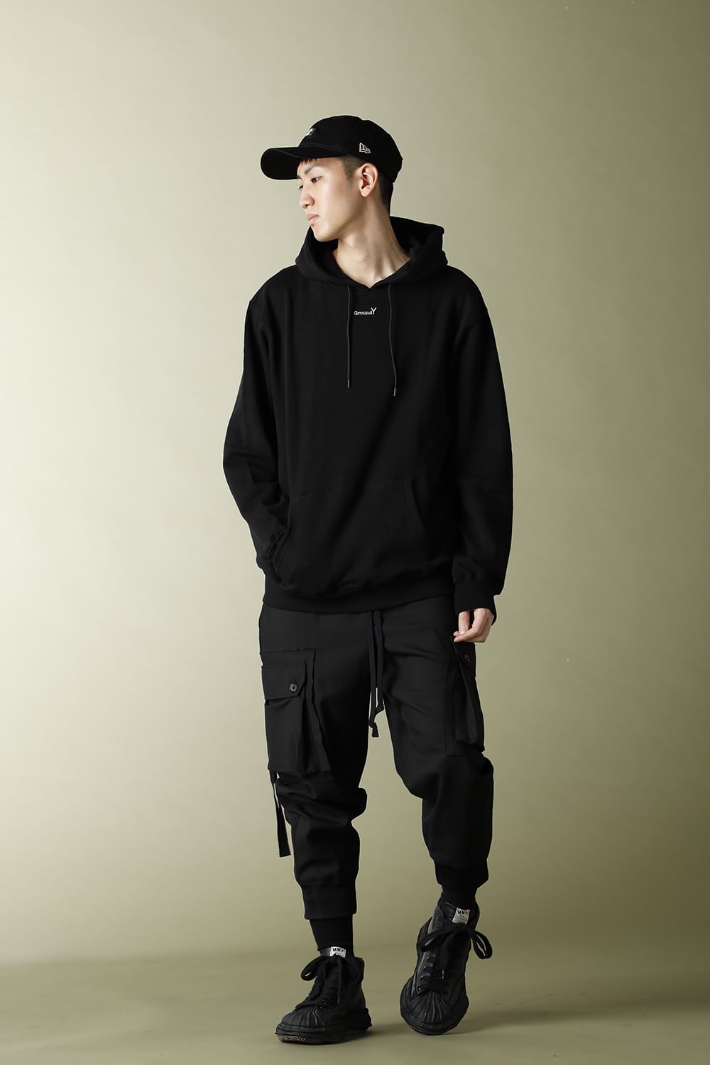 New Era × Ground Y Logo Sweat Pull Over Hoodie