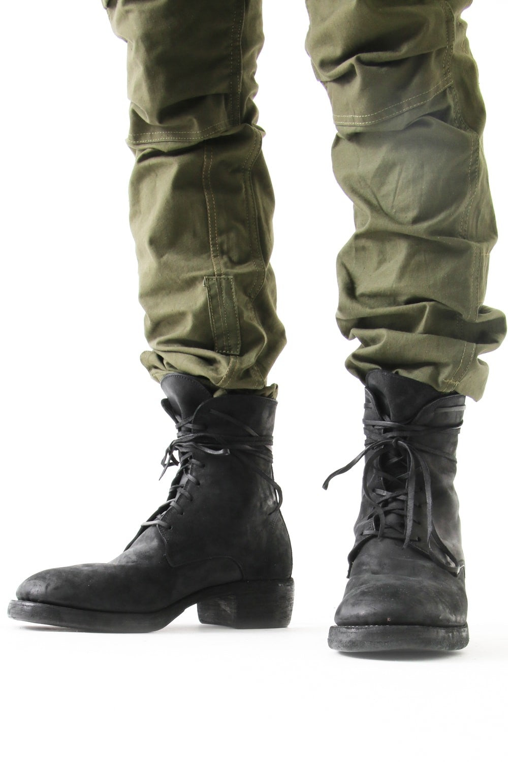 Laced Up Boots Double Sole - 795Z CORDOVAN CONT