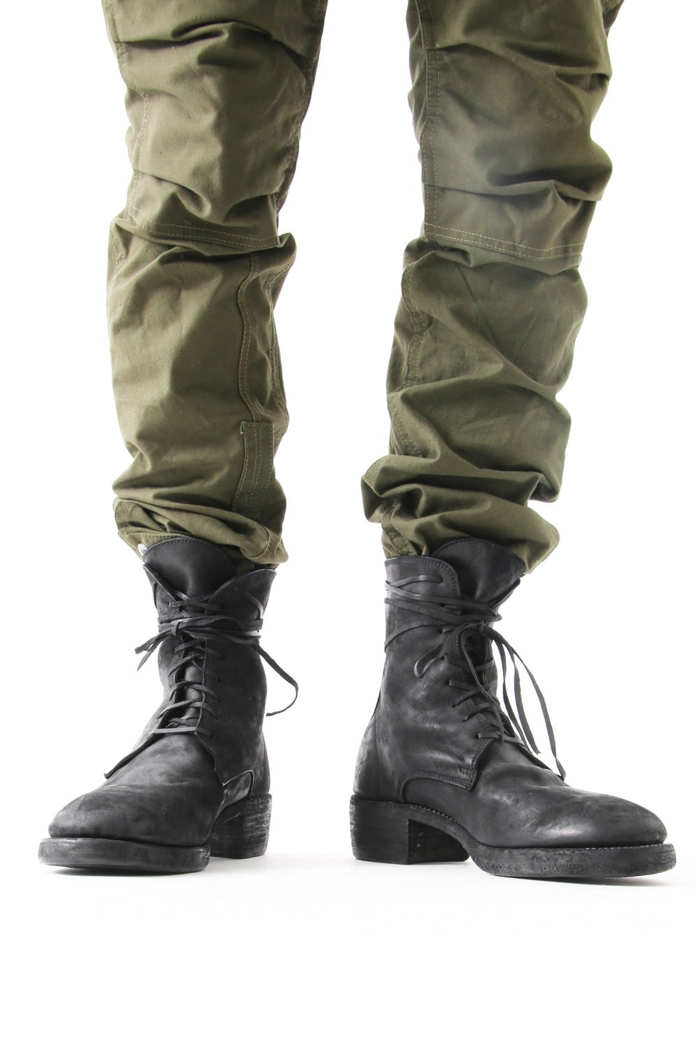 Laced Up Boots Double Sole - 795Z CORDOVAN CONT