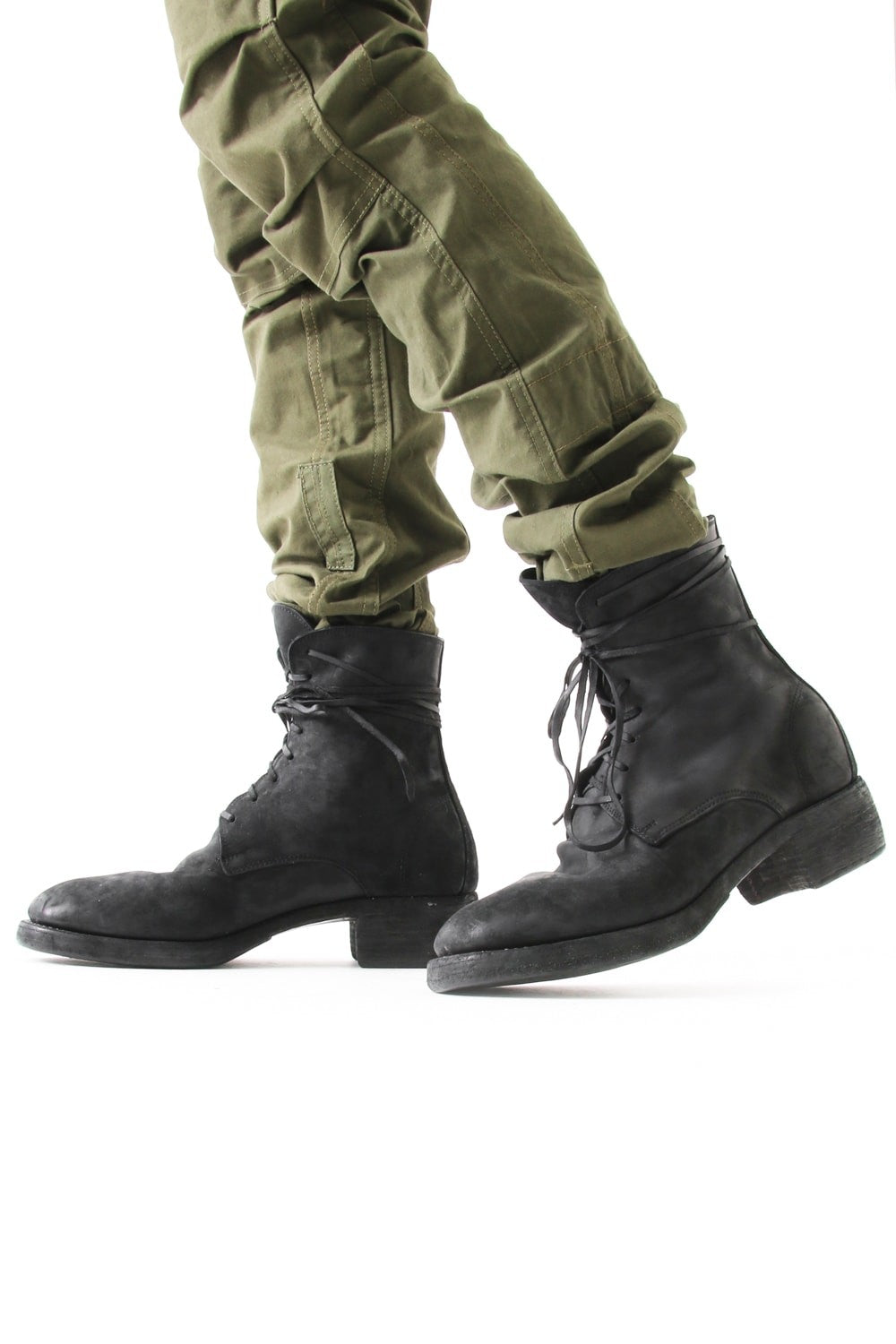 Laced Up Boots Double Sole - 795Z CORDOVAN CONT