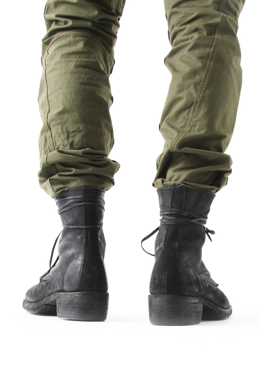 Laced Up Boots Double Sole - 795Z CORDOVAN CONT