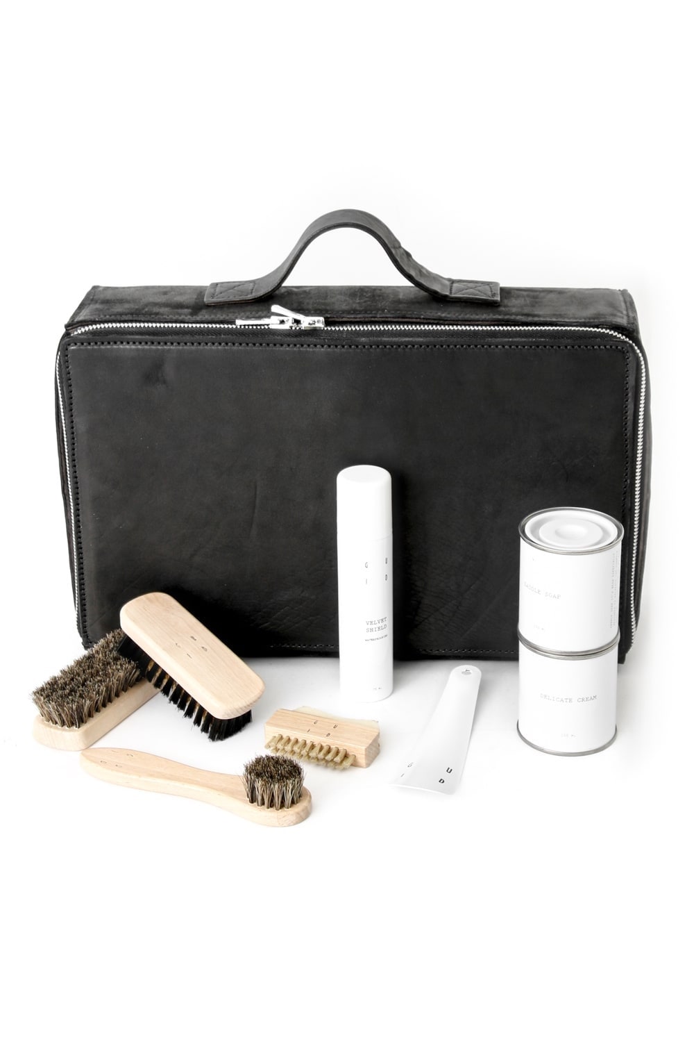 Shoe Care Set (Borsa Prota Prodotti) - Horse Full Grain Leather