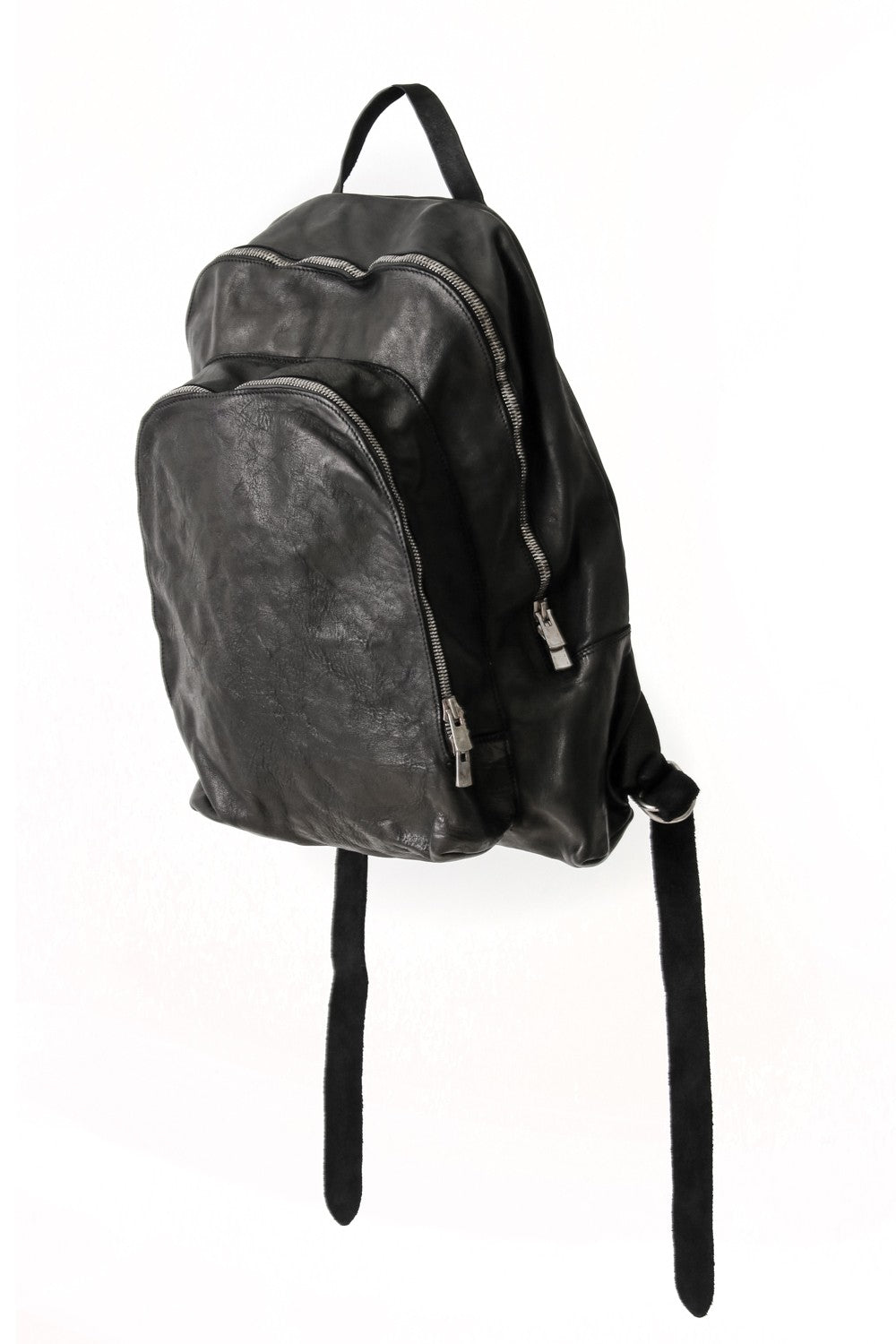 Soft Horse Leather Back Pack - DBP06 - BLACK