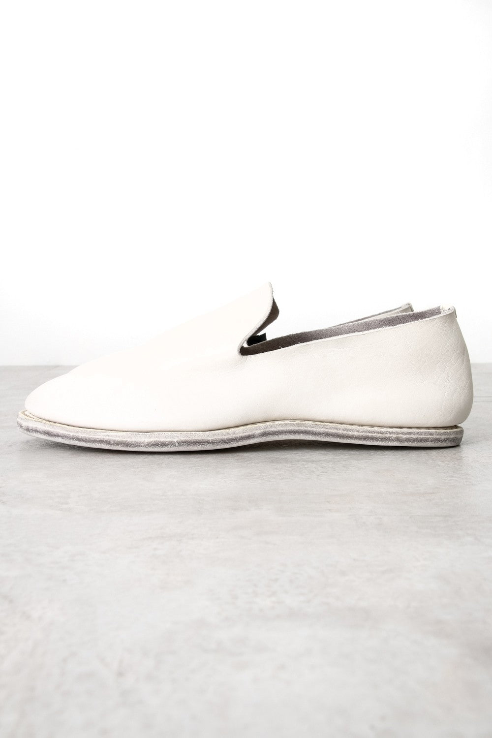 Leather Slip on - Dirty White