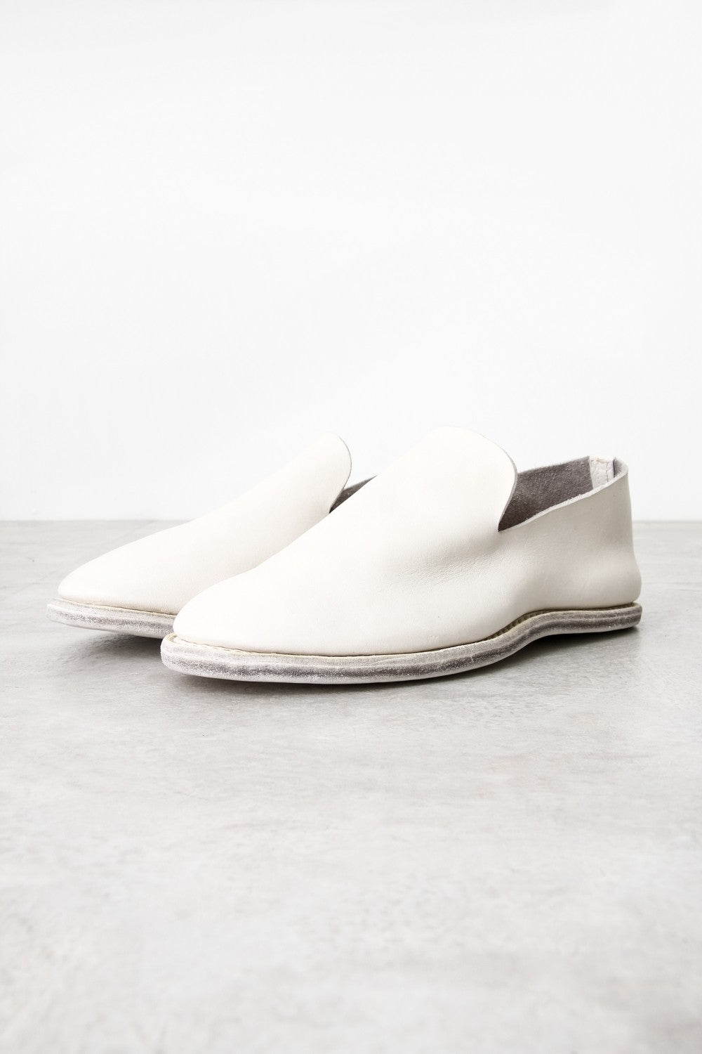 Leather Slip on - Dirty White