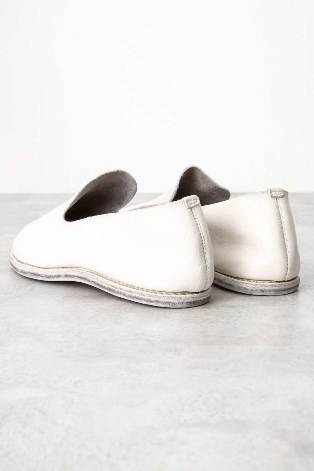 Leather Slip on - Dirty White
