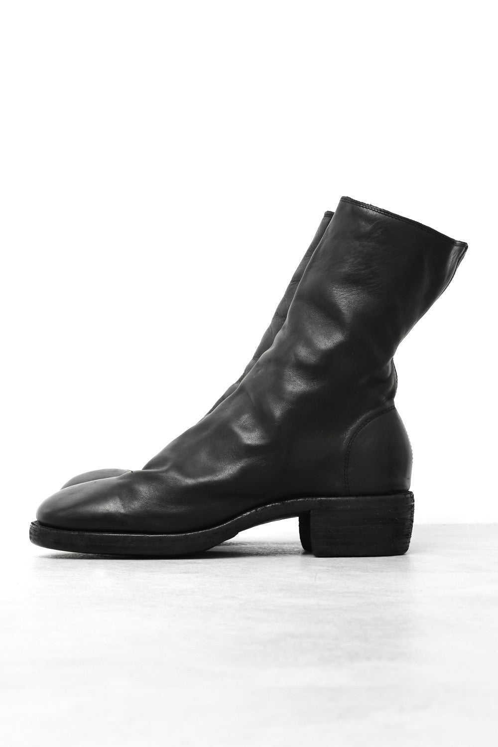 Side Zip Boots Double Sole - Horse Full Grain Leather