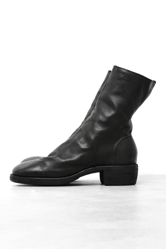 Side Zip Boots Double Sole - Horse Full Grain Leather