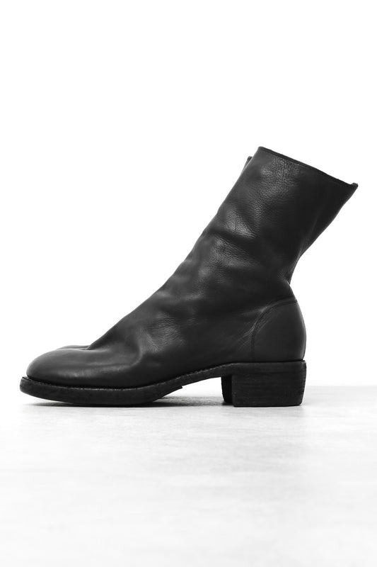 Side Zip Boots Double Sole - Soft Calf Full Grain Leather
