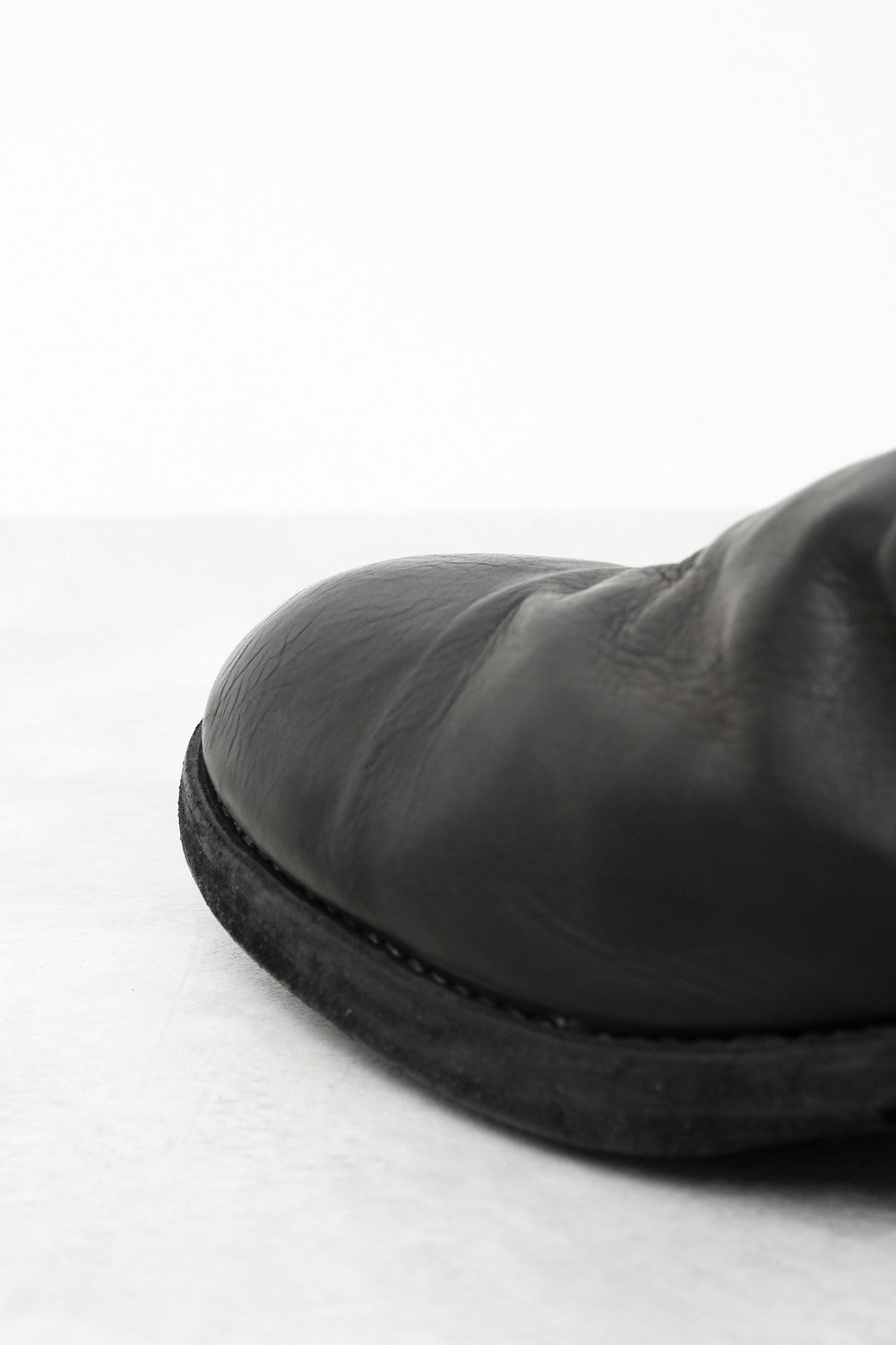 Side Zip Long Boots Double Sole - Calf Full Grain Leather