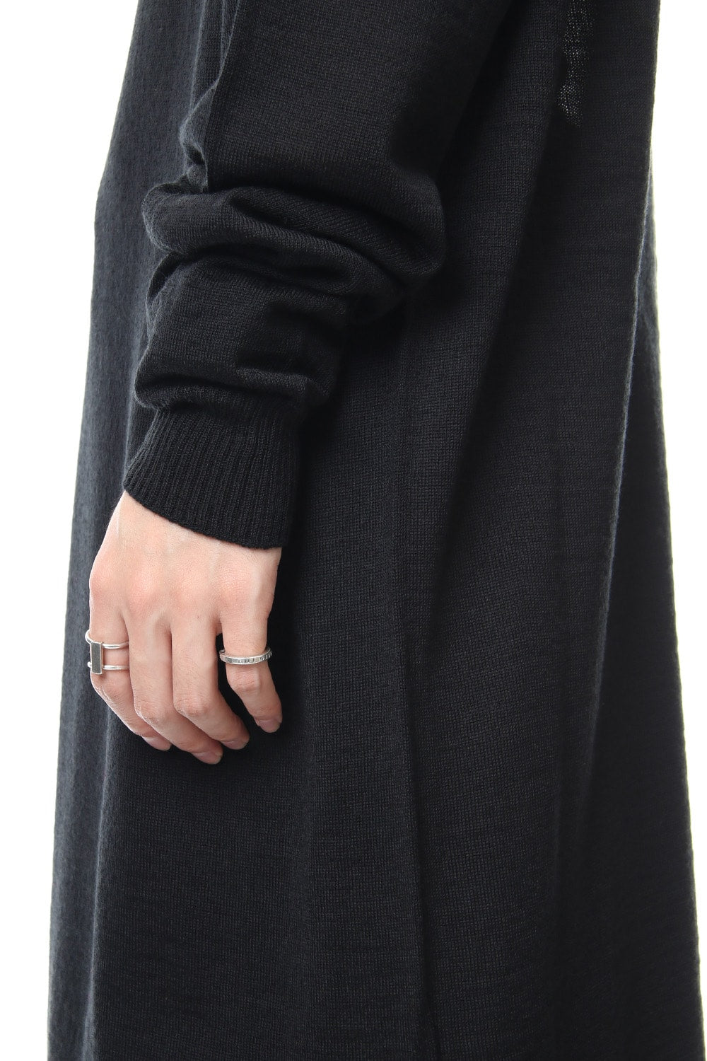Long Turtle Knit-Black