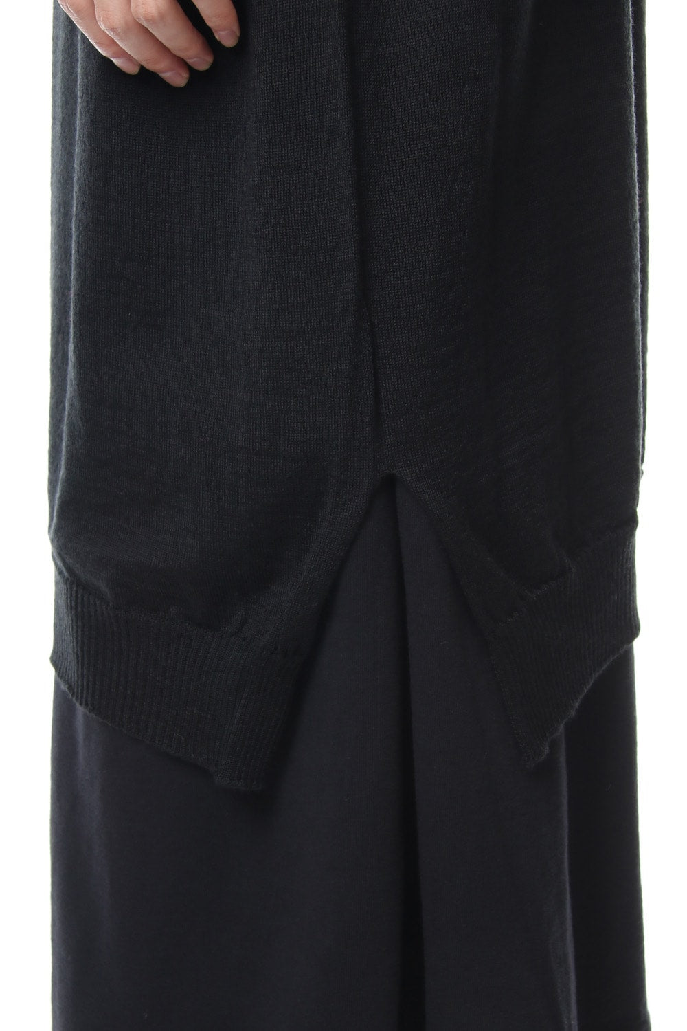 Long Turtle Knit-Black
