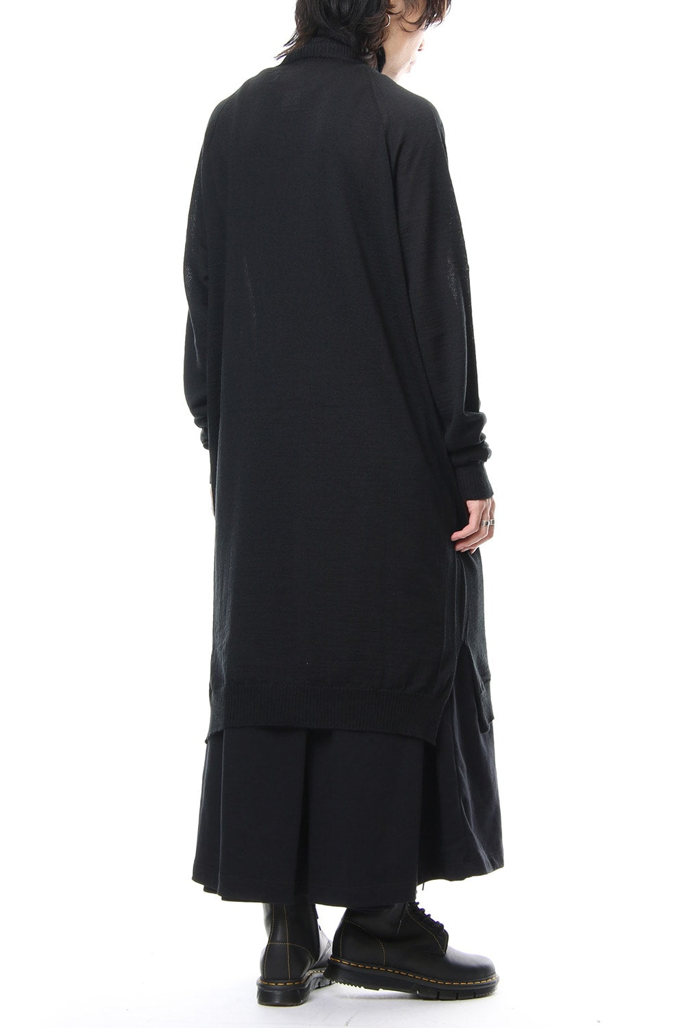 Long Turtle Knit-Black