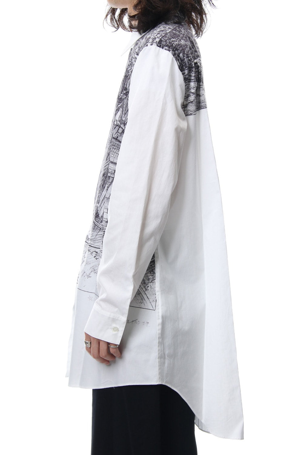 Neck Cutting Shirt Ghost In The Shell - Ground Y