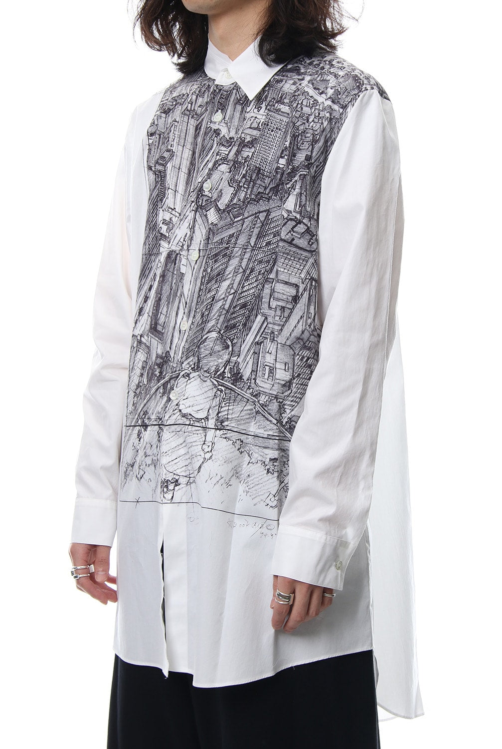 Neck Cutting Shirt Ghost In The Shell - Ground Y