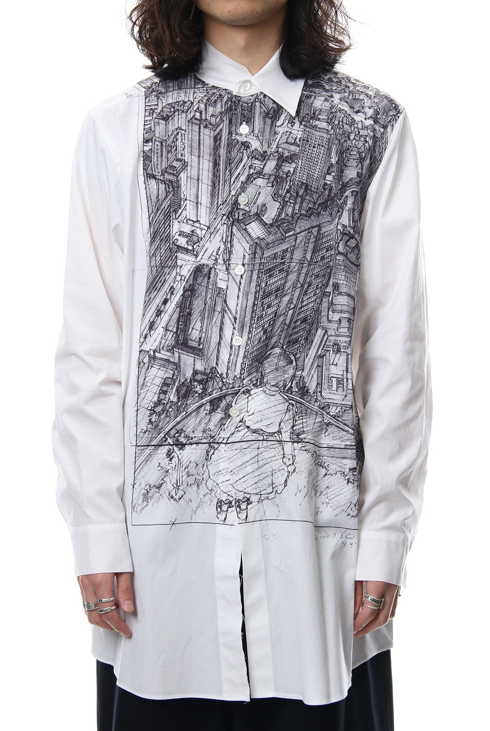 Neck Cutting Shirt Ghost In The Shell - Ground Y