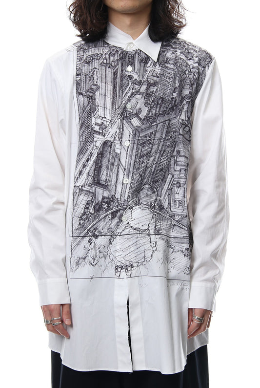 Neck Cutting Shirt Ghost In The Shell - Ground Y