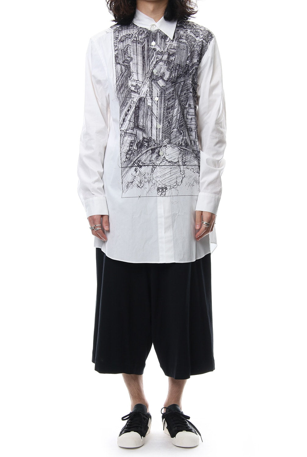 Neck Cutting Shirt Ghost In The Shell - Ground Y