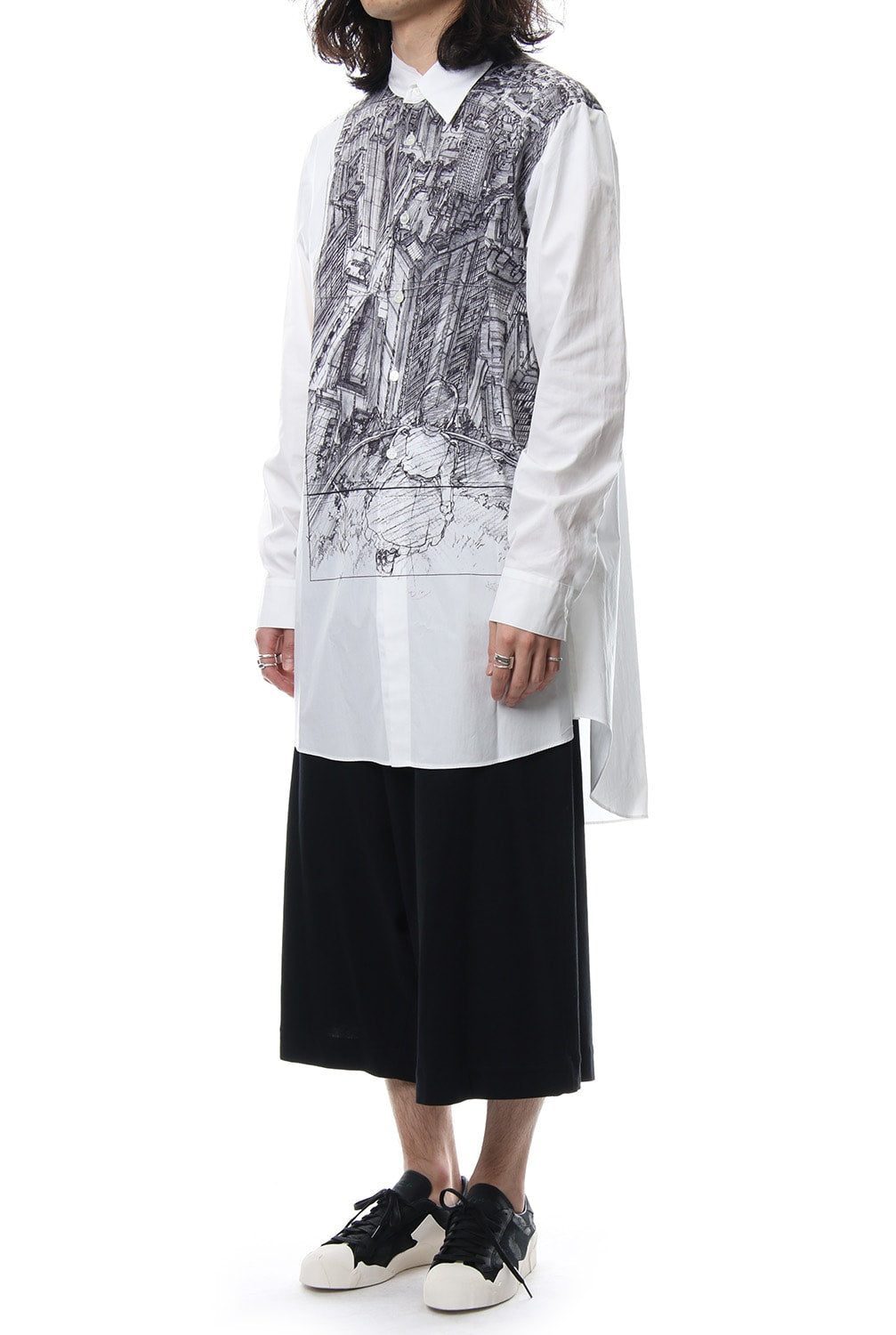 Neck Cutting Shirt Ghost In The Shell - Ground Y