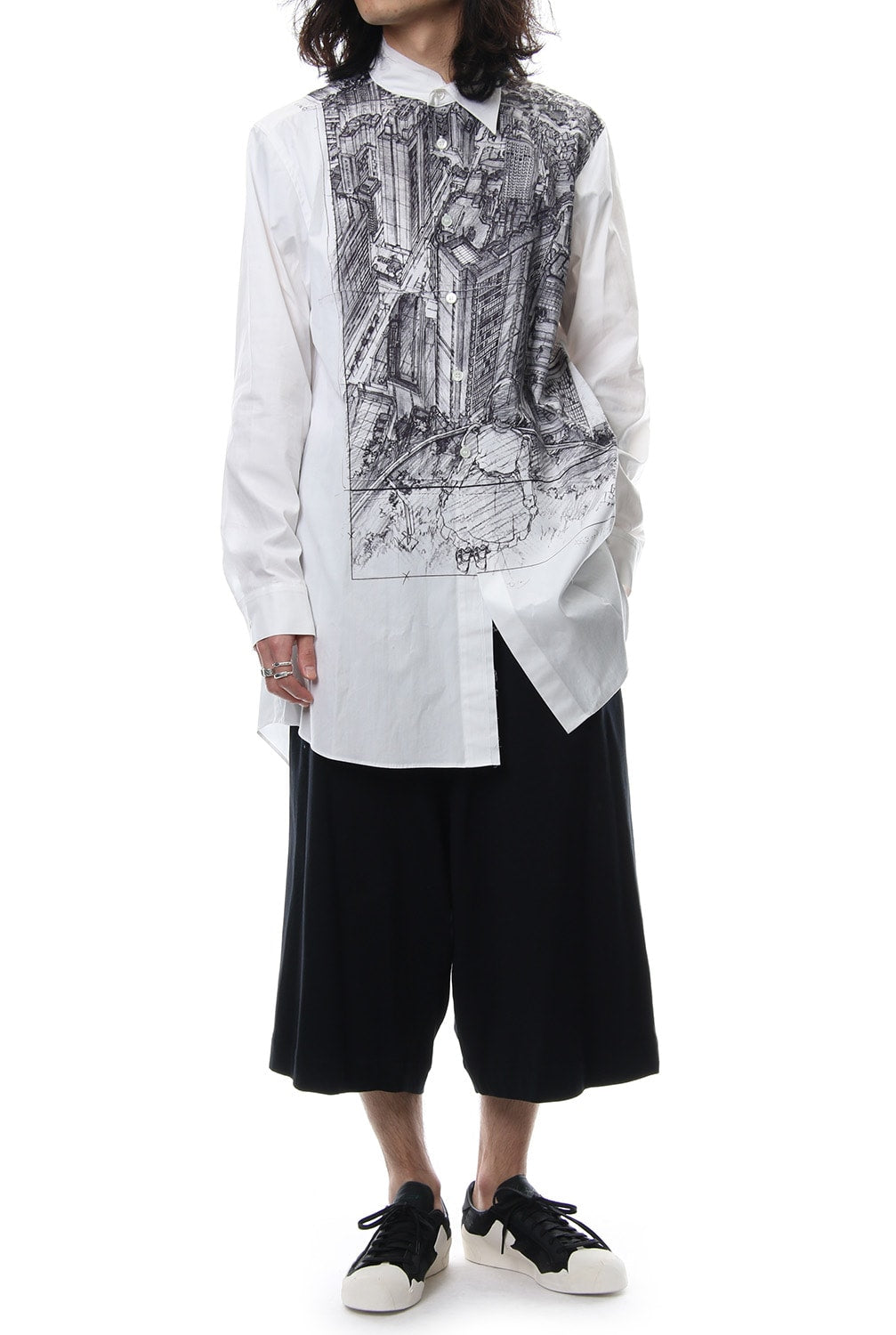 Neck Cutting Shirt Ghost In The Shell - Ground Y