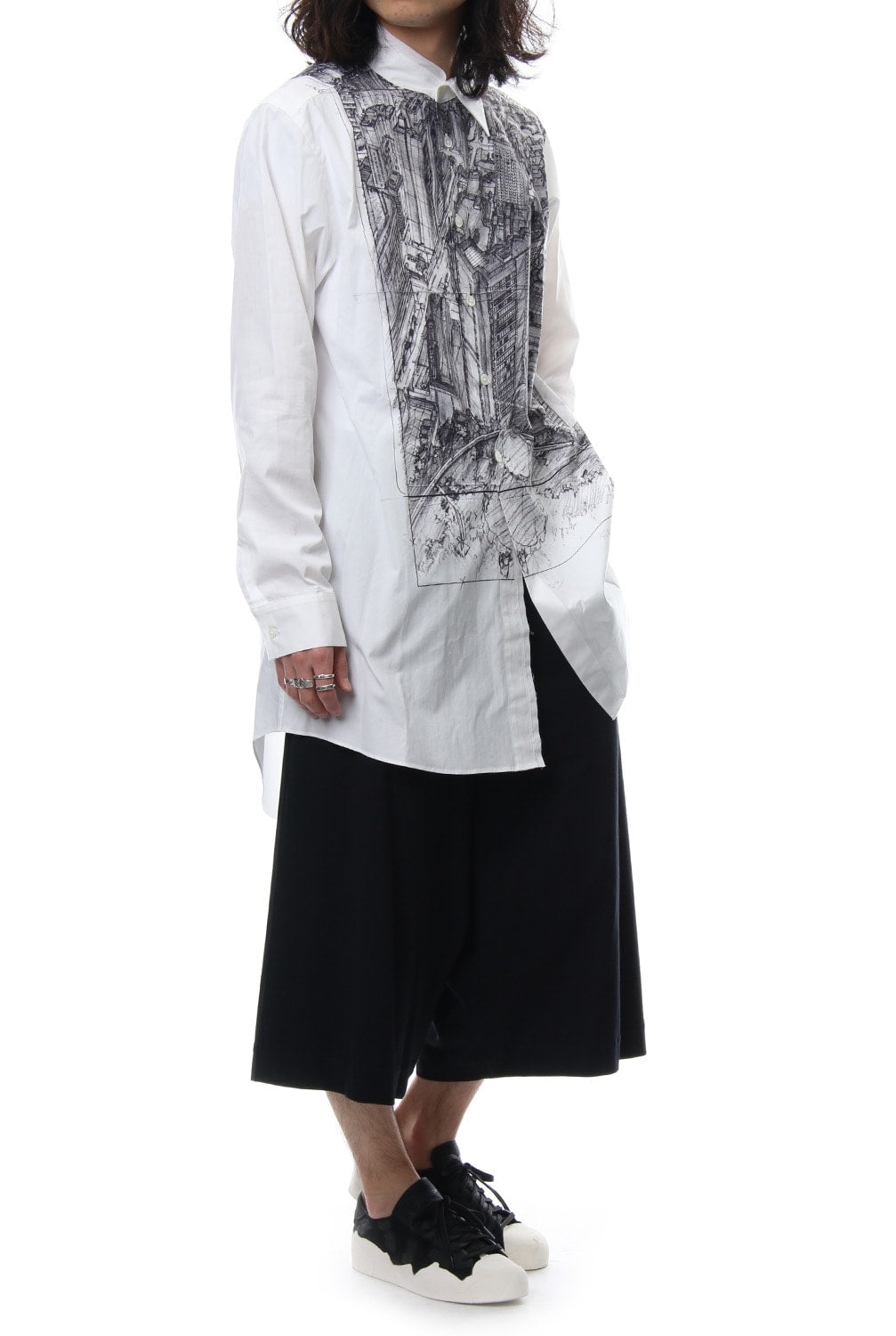 Neck Cutting Shirt Ghost In The Shell - Ground Y