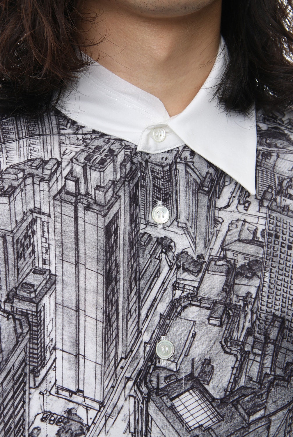 Neck Cutting Shirt Ghost In The Shell - Ground Y