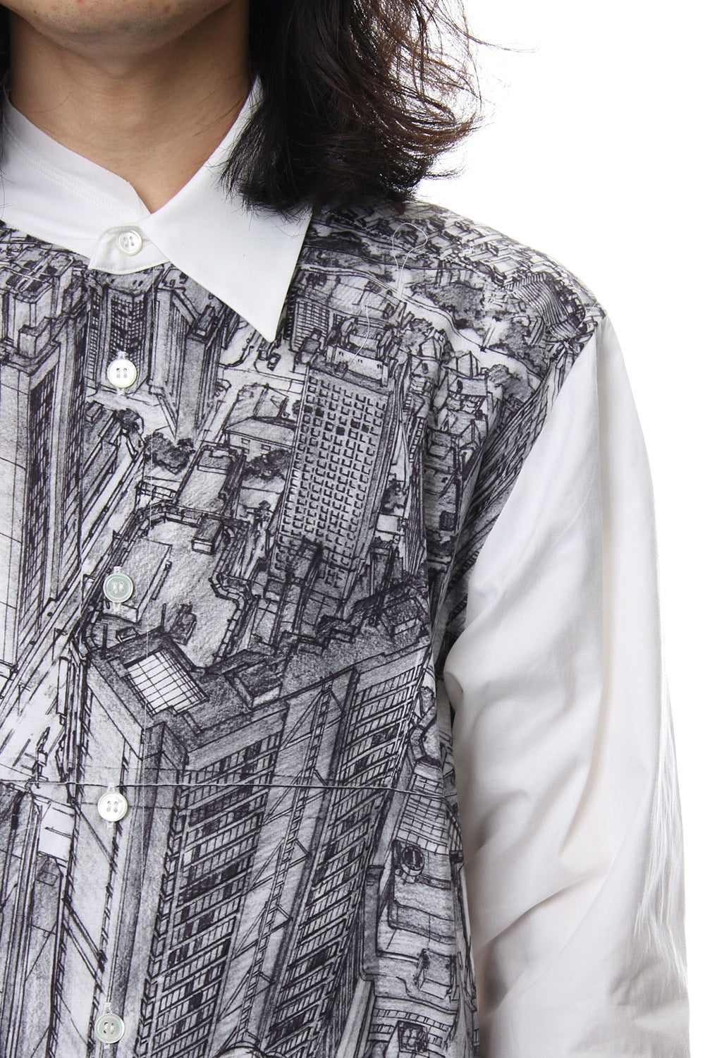 Neck Cutting Shirt Ghost In The Shell - Ground Y