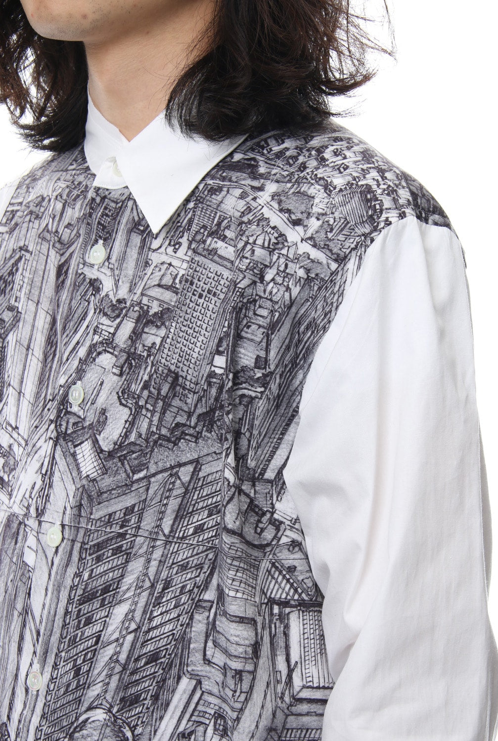 Neck Cutting Shirt Ghost In The Shell - Ground Y