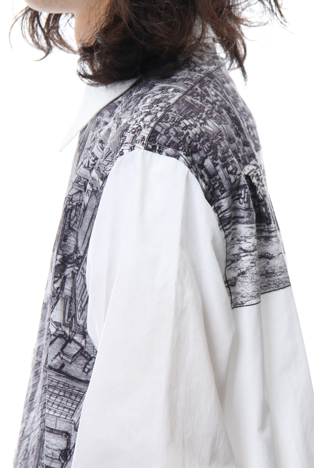 Neck Cutting Shirt Ghost In The Shell - Ground Y