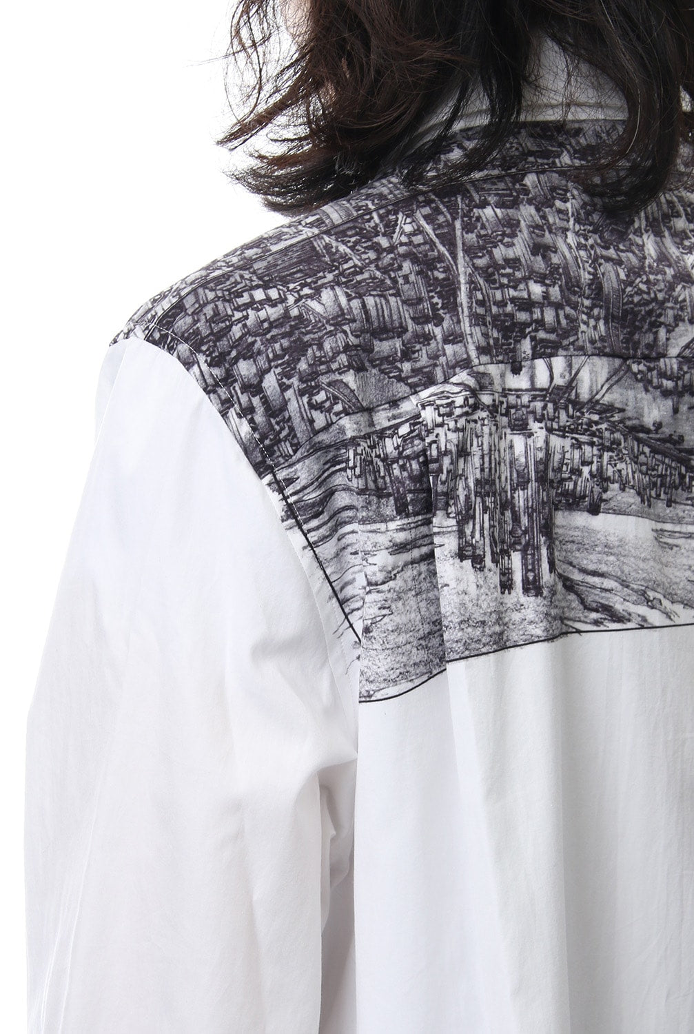 Neck Cutting Shirt Ghost In The Shell - Ground Y