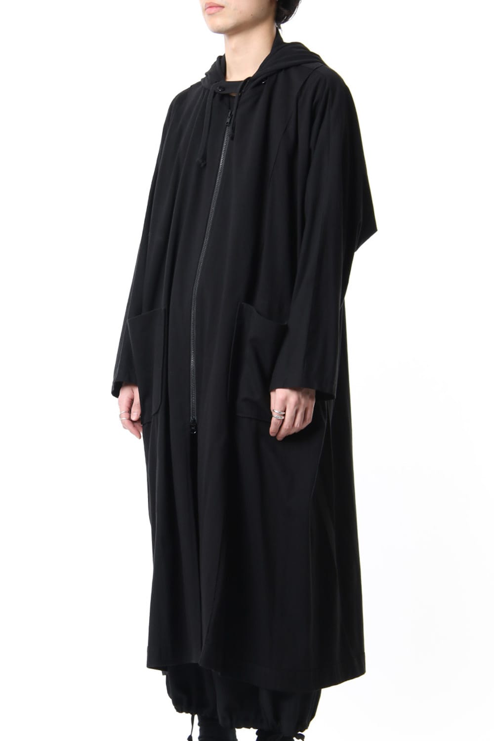 オープンフロント ビッグ ドレス ウィズ フード