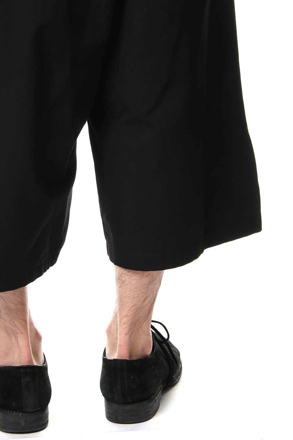 Left wrap pants Black