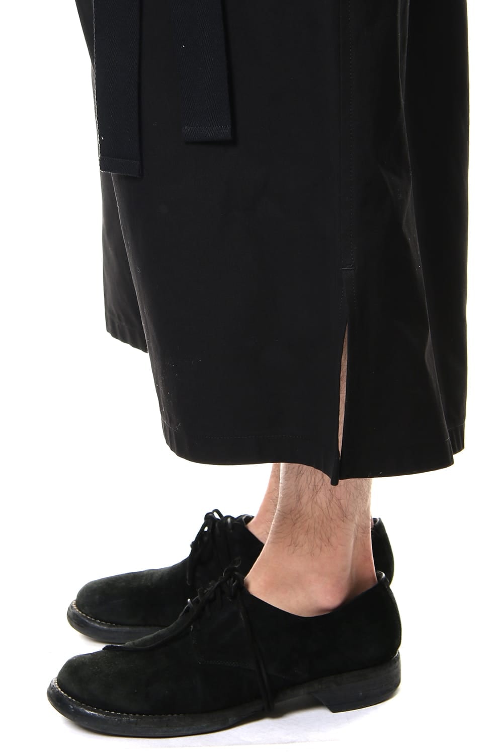 Left wrap pants Black