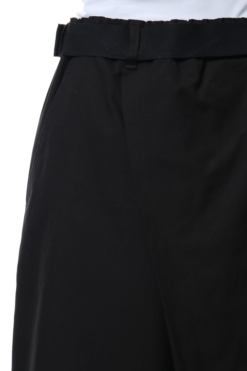 Left wrap pants Black