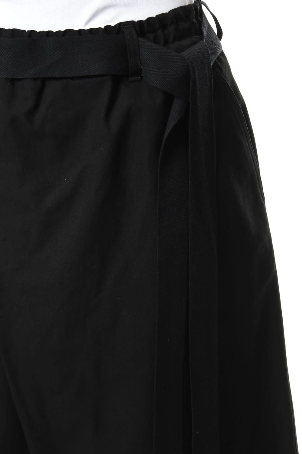 Left wrap pants Black