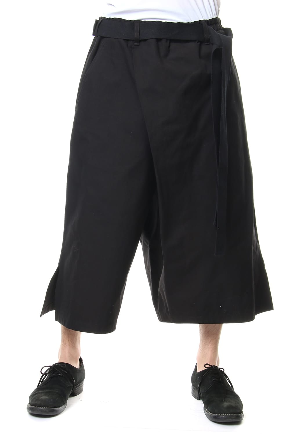 Left wrap pants Black