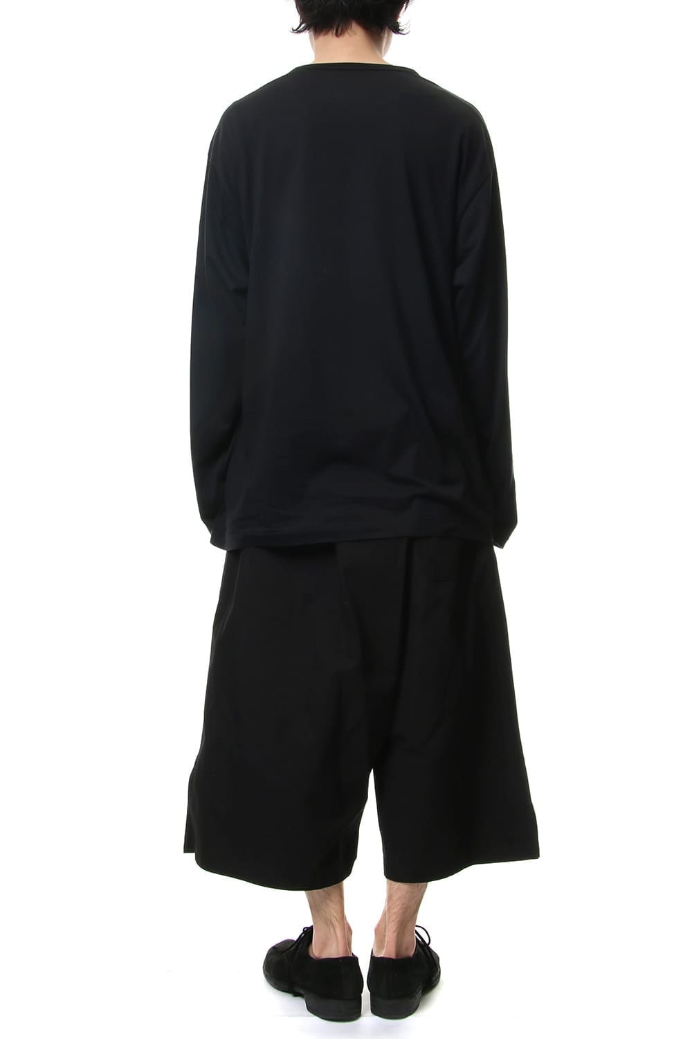 Left wrap pants Black