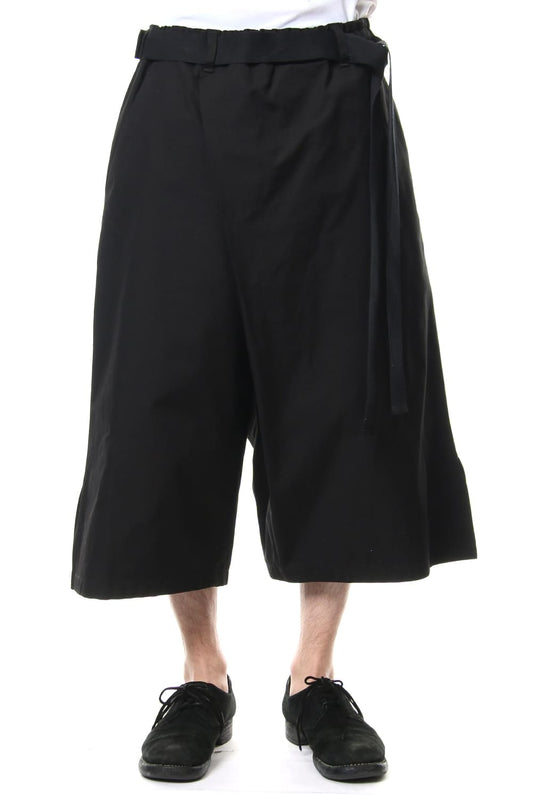 Left wrap pants Black