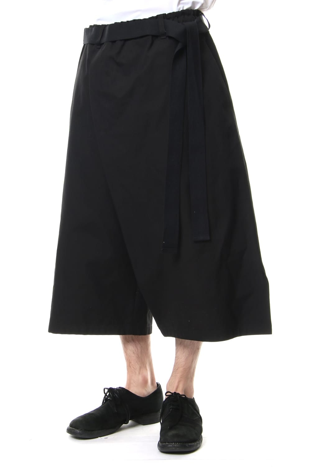 Left wrap pants Black