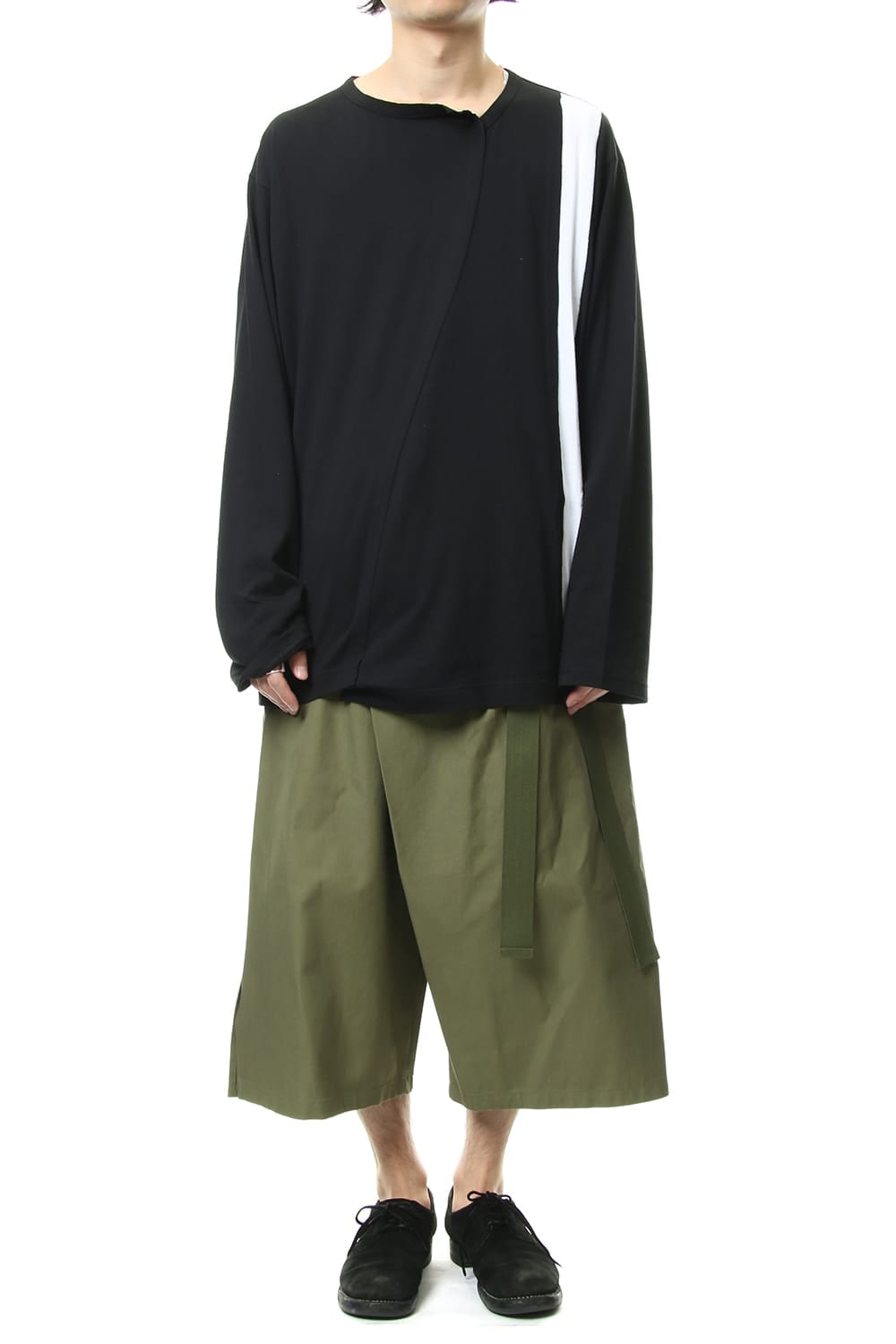 Left wrap pants Kahki