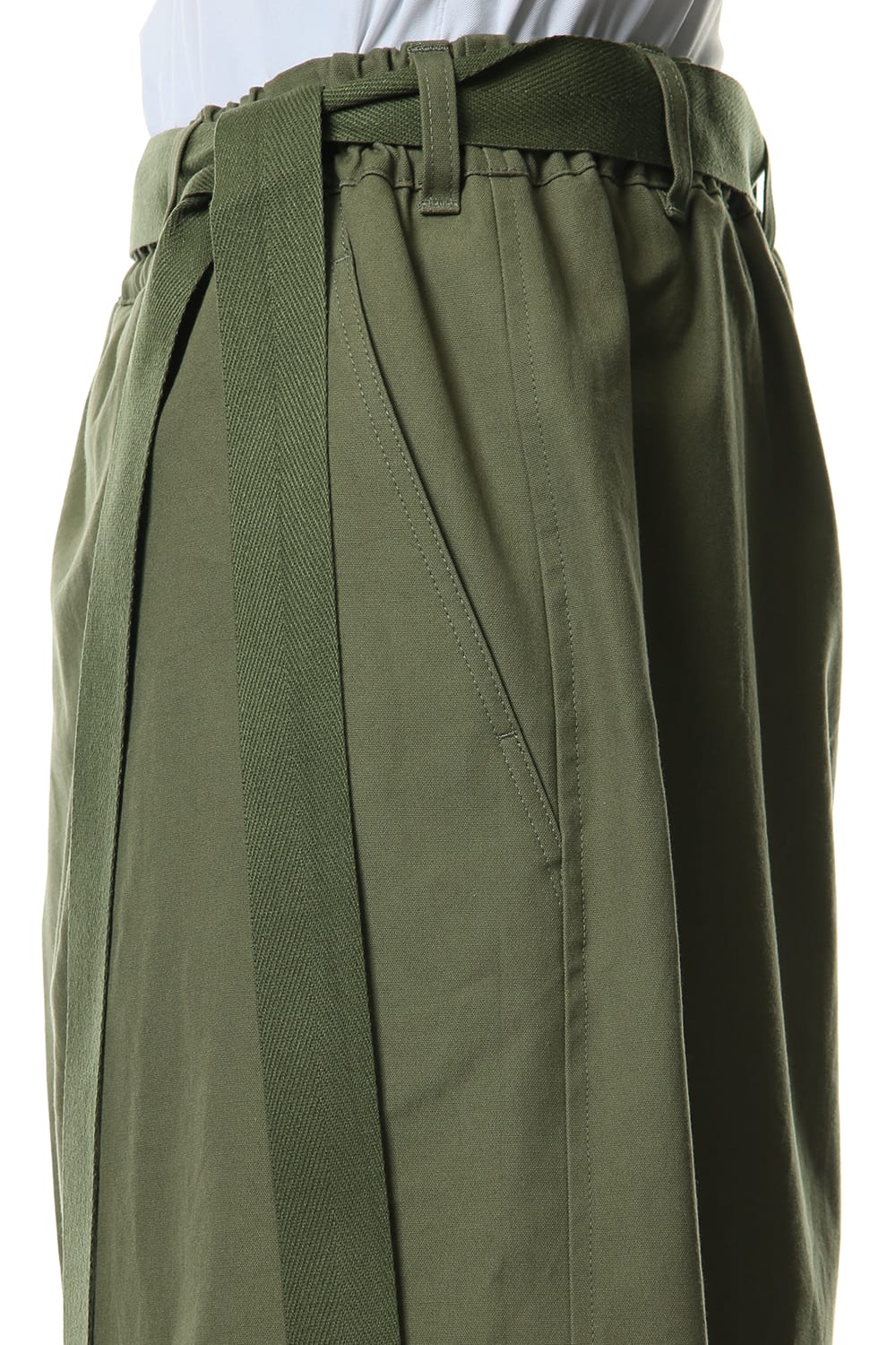 Left wrap pants Kahki