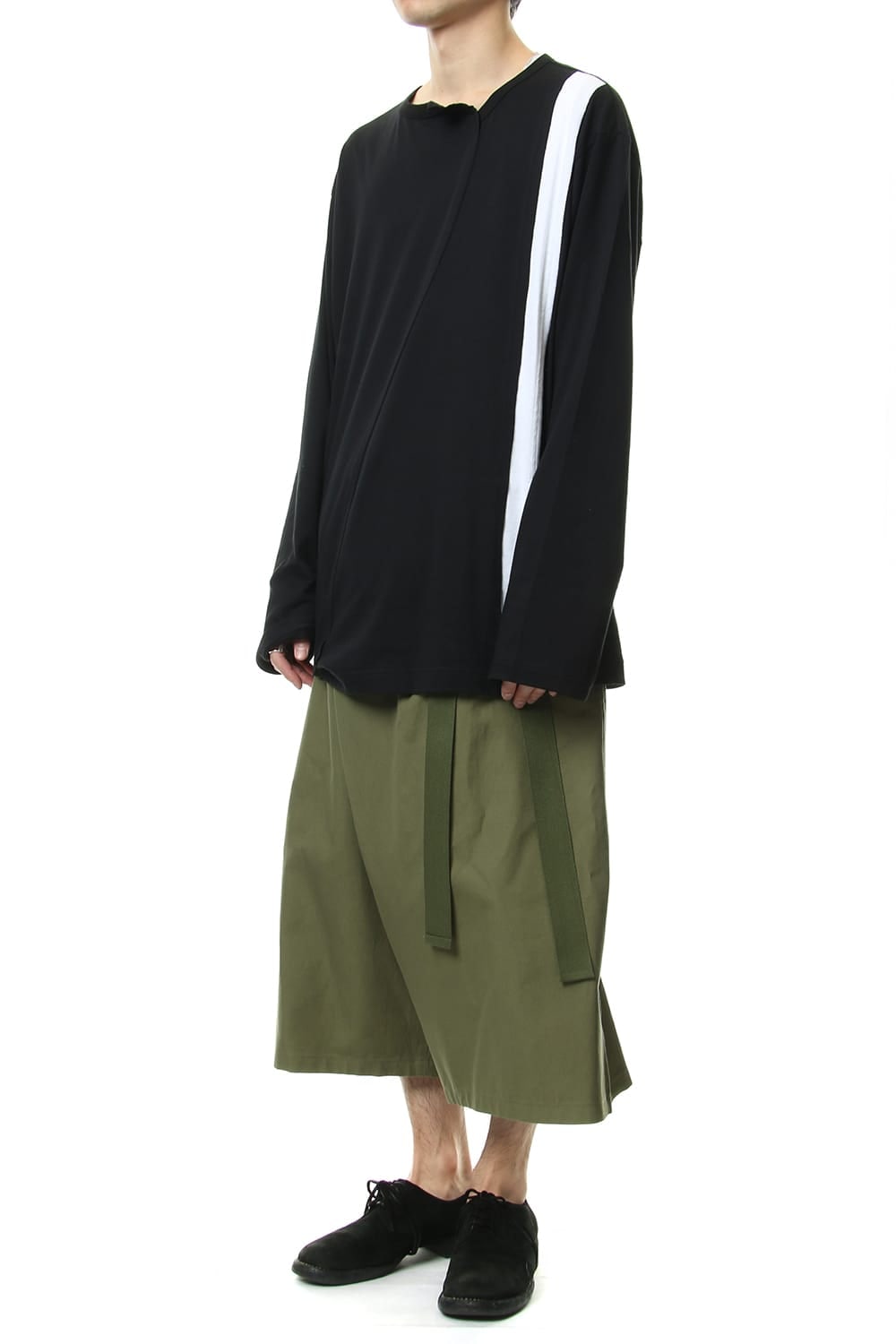 Left wrap pants Kahki