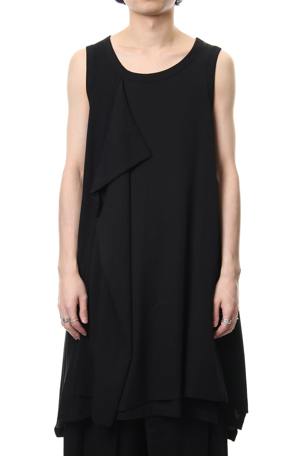 Left front double-sided Sleeveless T