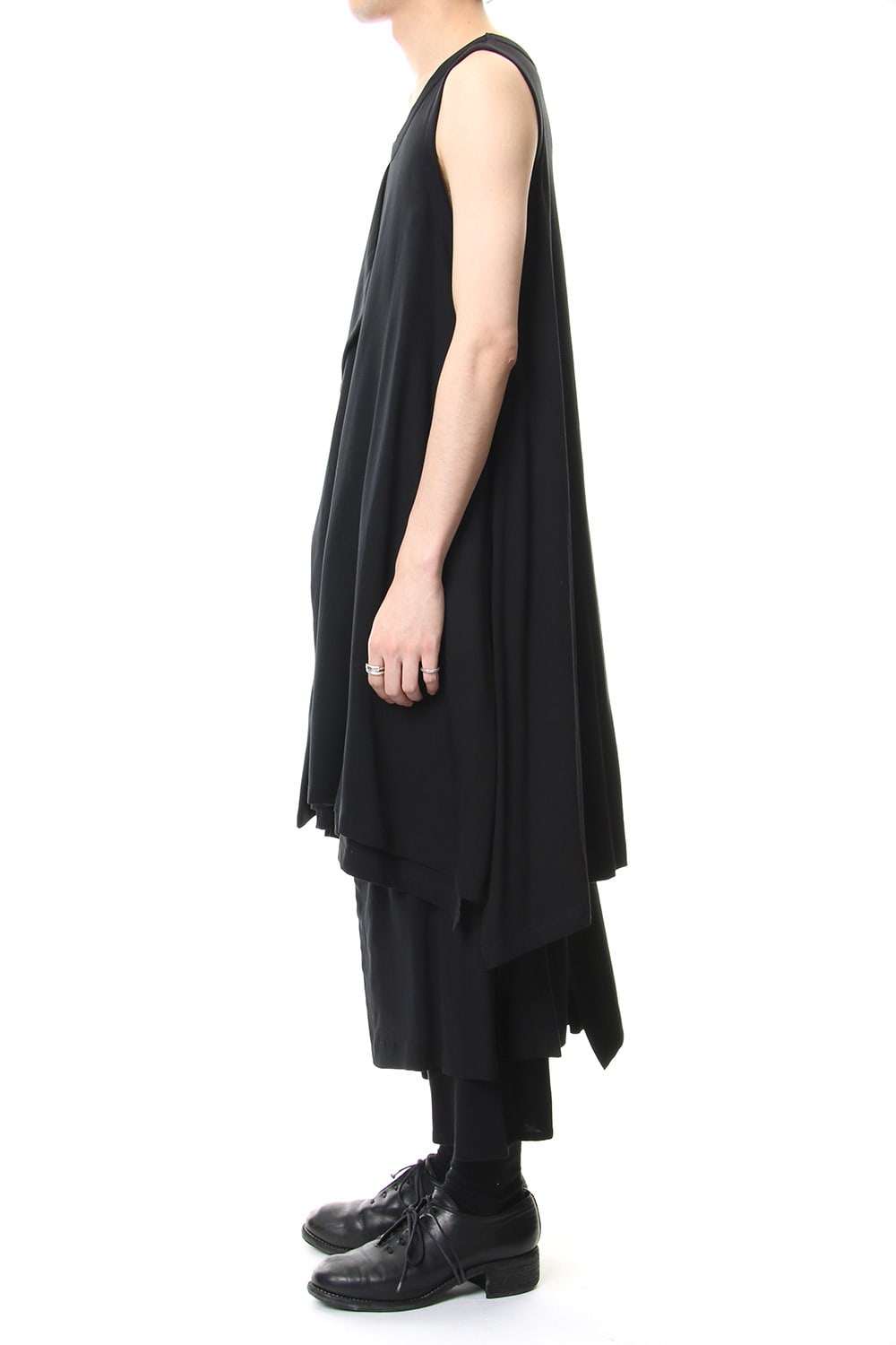 Left front double-sided Sleeveless T