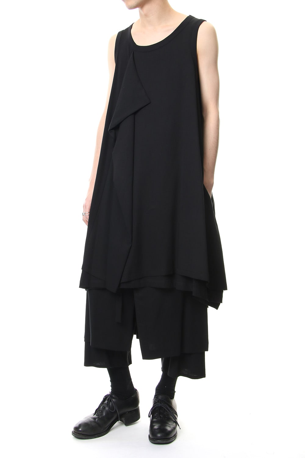 Left front double-sided Sleeveless T