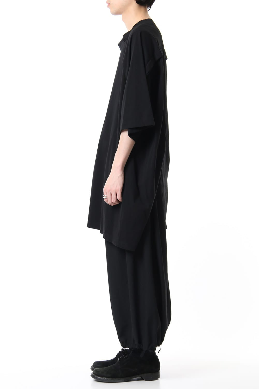 Front raglan slit short sleeve T