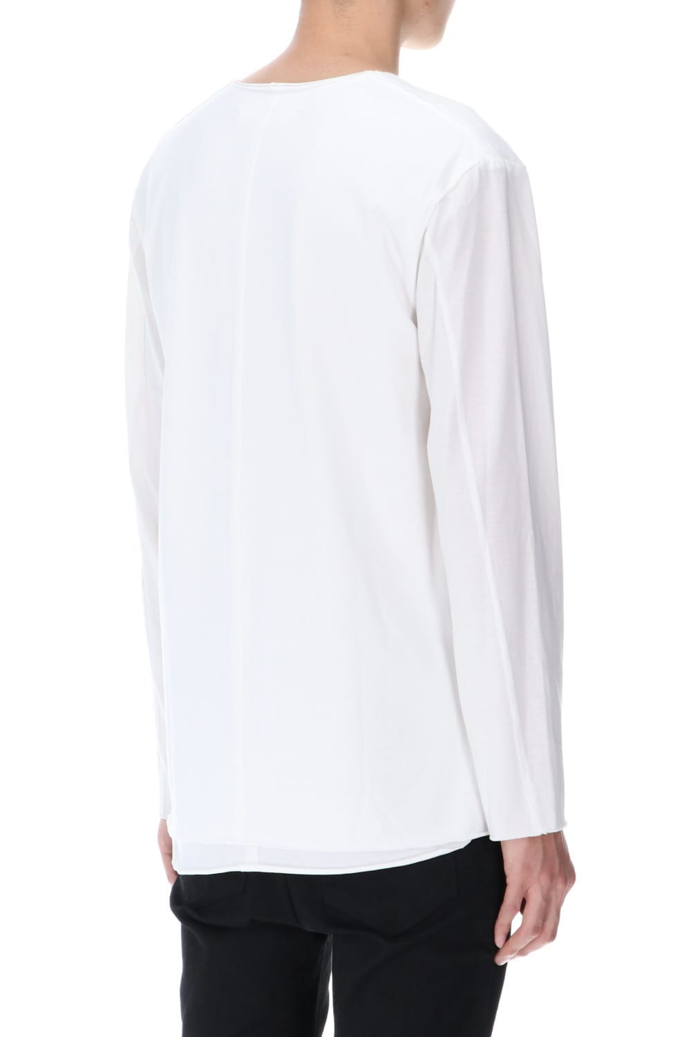 レイヤード カットソー4TH (V-Neck) White