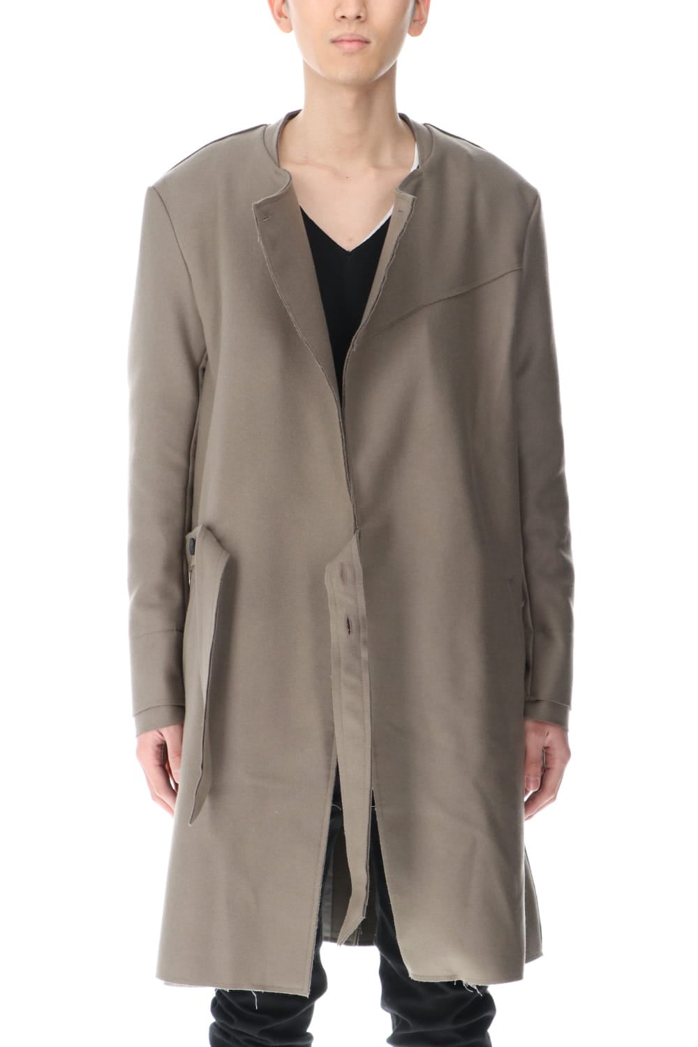 Belted Coat Greysh Beige