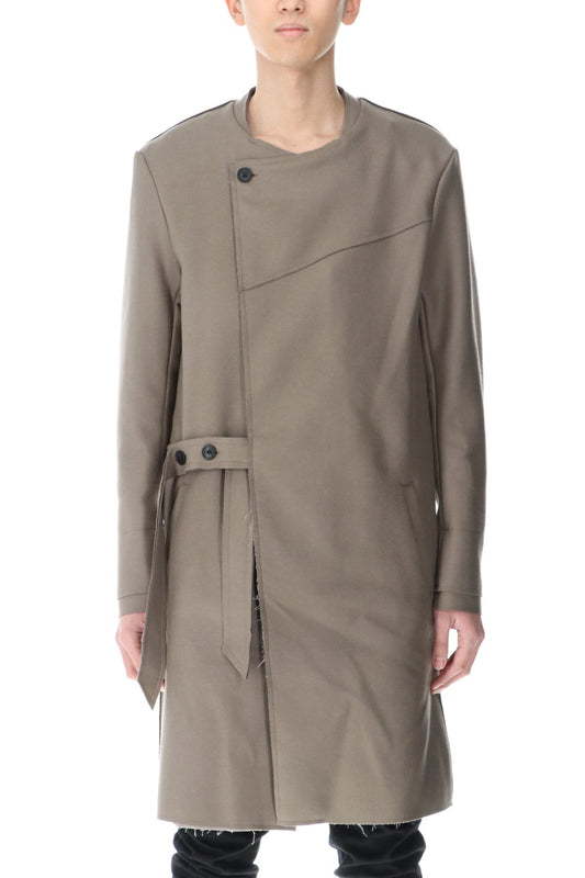 Belted Coat Greysh Beige