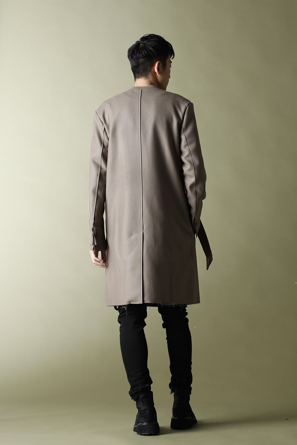 Belted Coat Greysh Beige